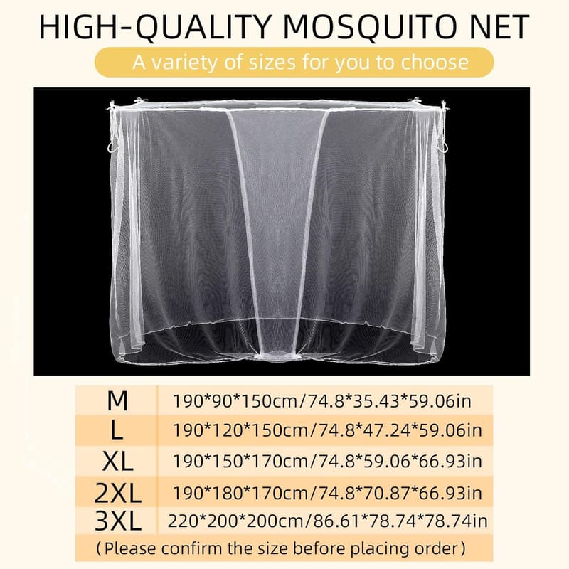 Rectangular Mosquito Net Canopy for Camping & Home, 75