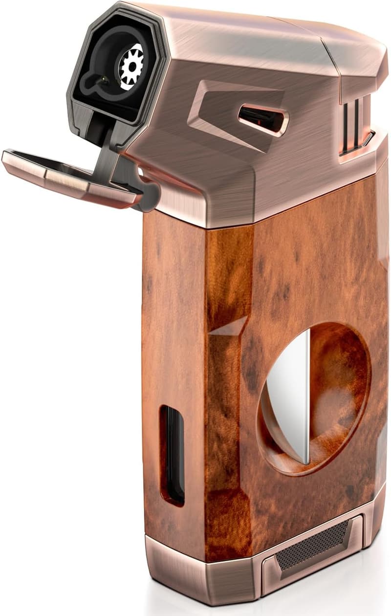 Butane Torch Lighter with V Cutter for Men