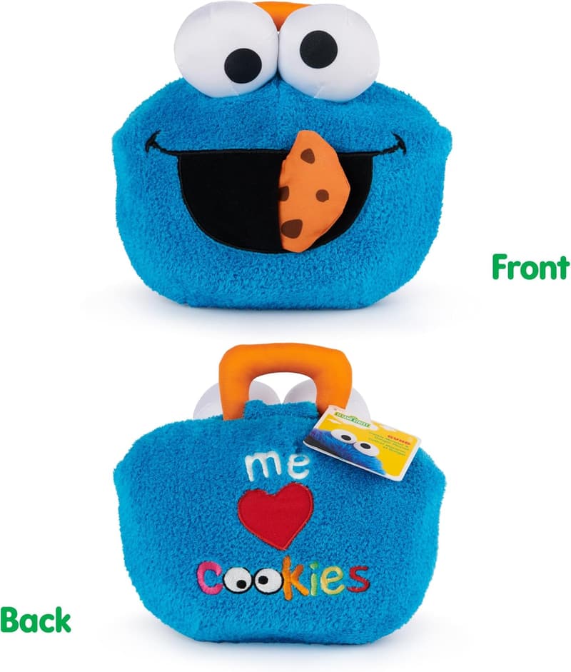Cookie Monster & Gonger Plush Playset for Ages 1+, Blue
