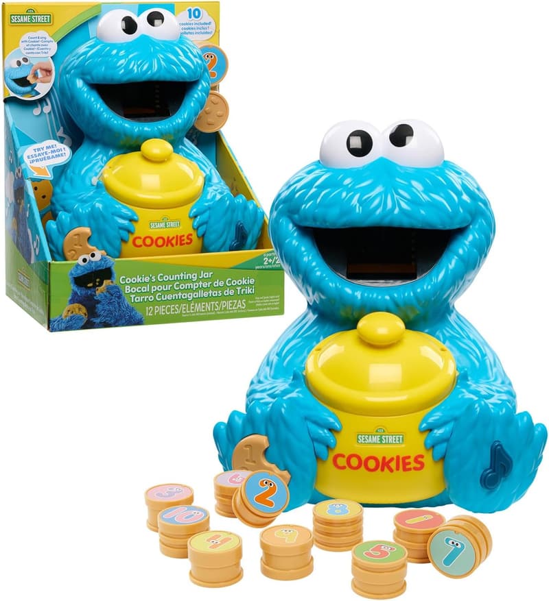 Sesame Street Cookie's Counting Jar – 12-Piece Educational Toy