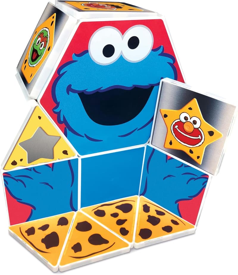 Sesame Street Cookie Monster Magnetic Shapes Playset - 17 Pieces