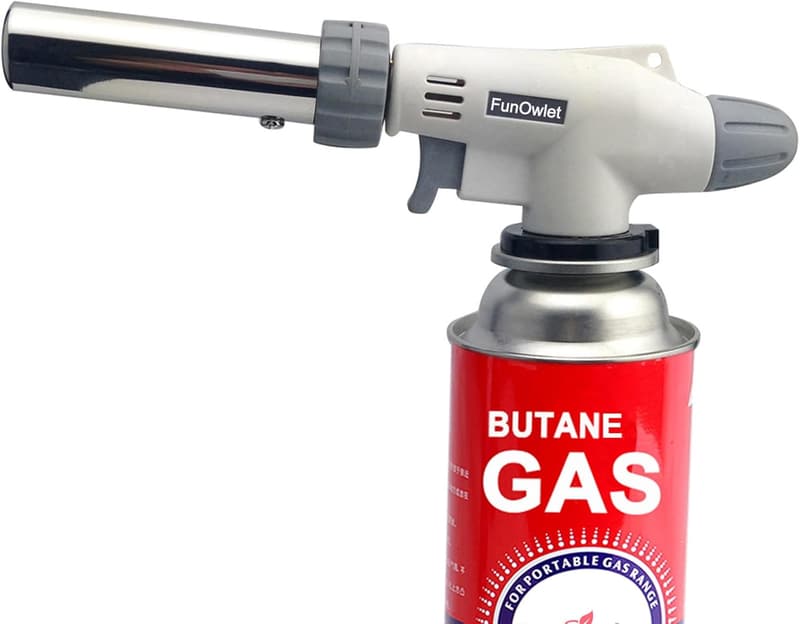 Professional Butane Torch for Cooking and Baking - Adjustable Flame