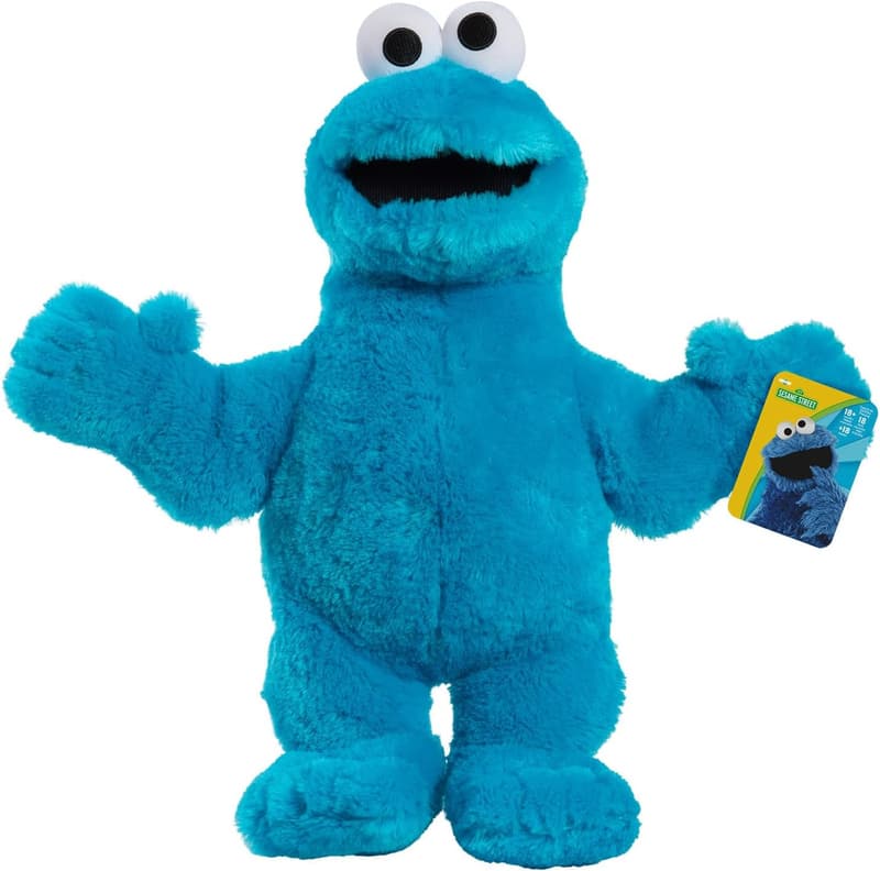 Cookie Monster 18-Inch Plush Toy for Kids' Pretend Play