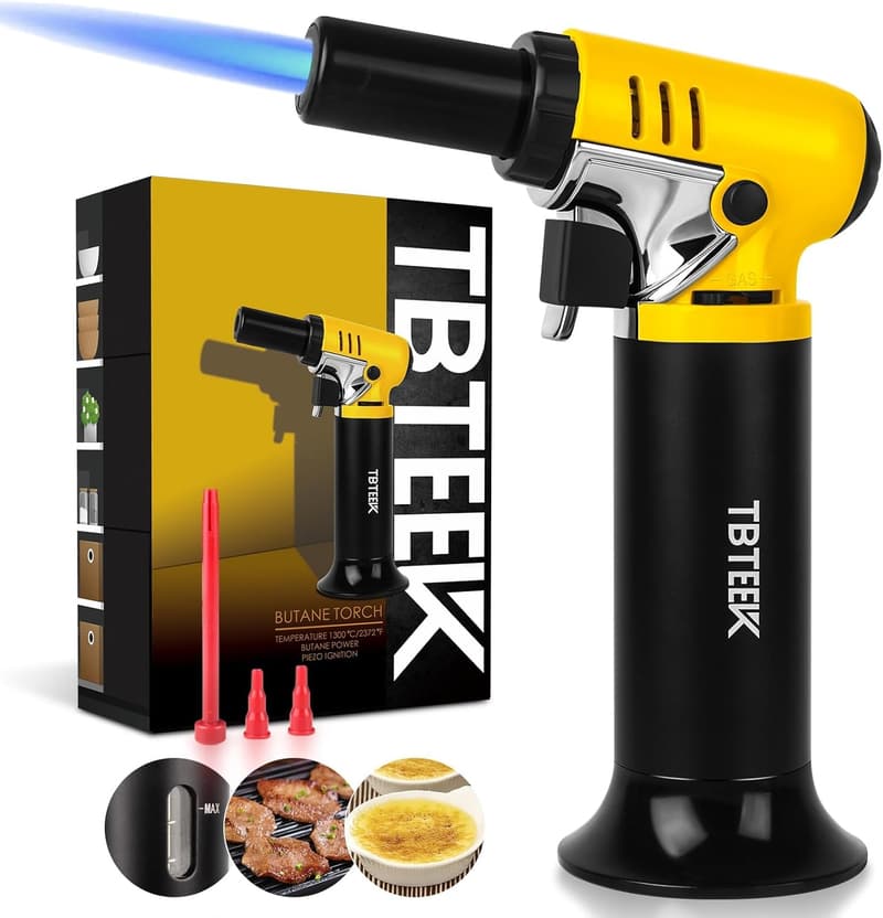 Adjustable Flame Butane Torch Lighter for BBQ and Baking