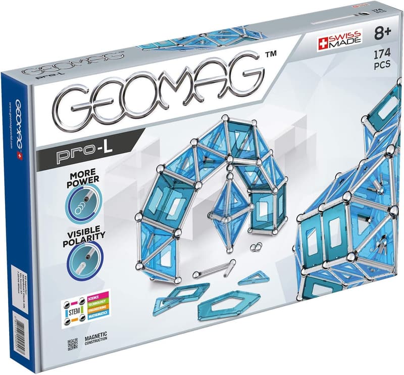 STEM Magnetic Building Cube Set for Kids Age 8+, 174 Pieces