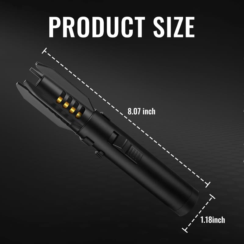 Adjustable Windproof Butane Torch Lighter for Candles & BBQ