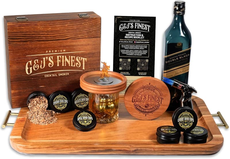 Whiskey Smoker Kit with Torch & Wood Chips for Cocktails