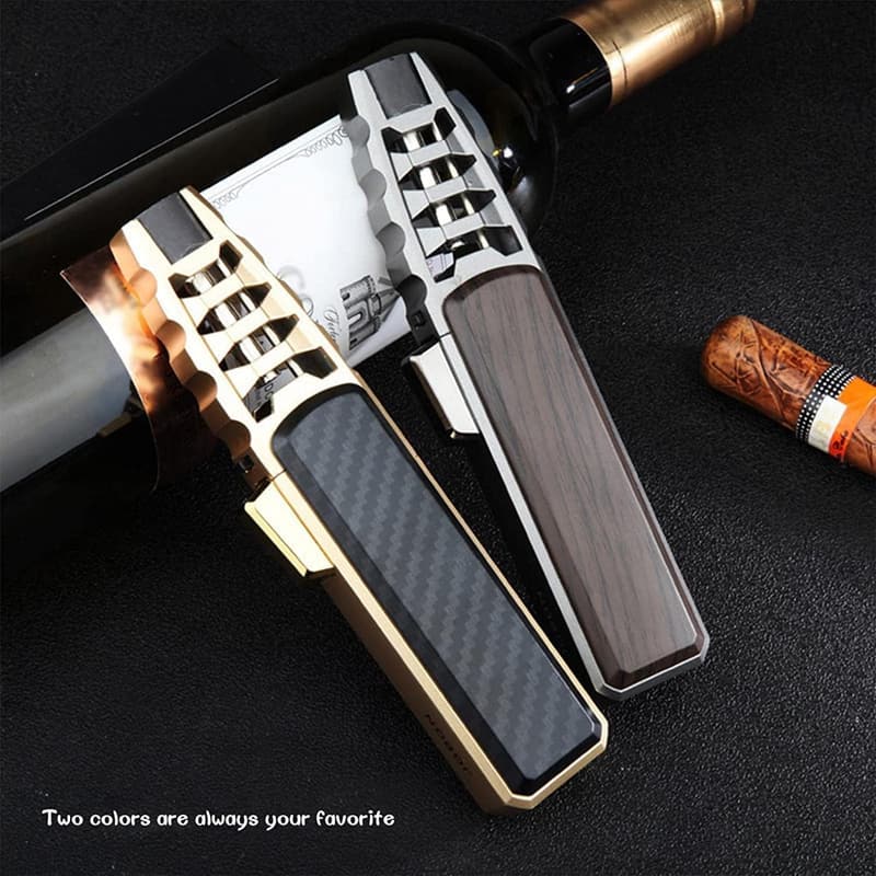 Refillable Windproof Butane Torch Lighter for Cooking and BBQ