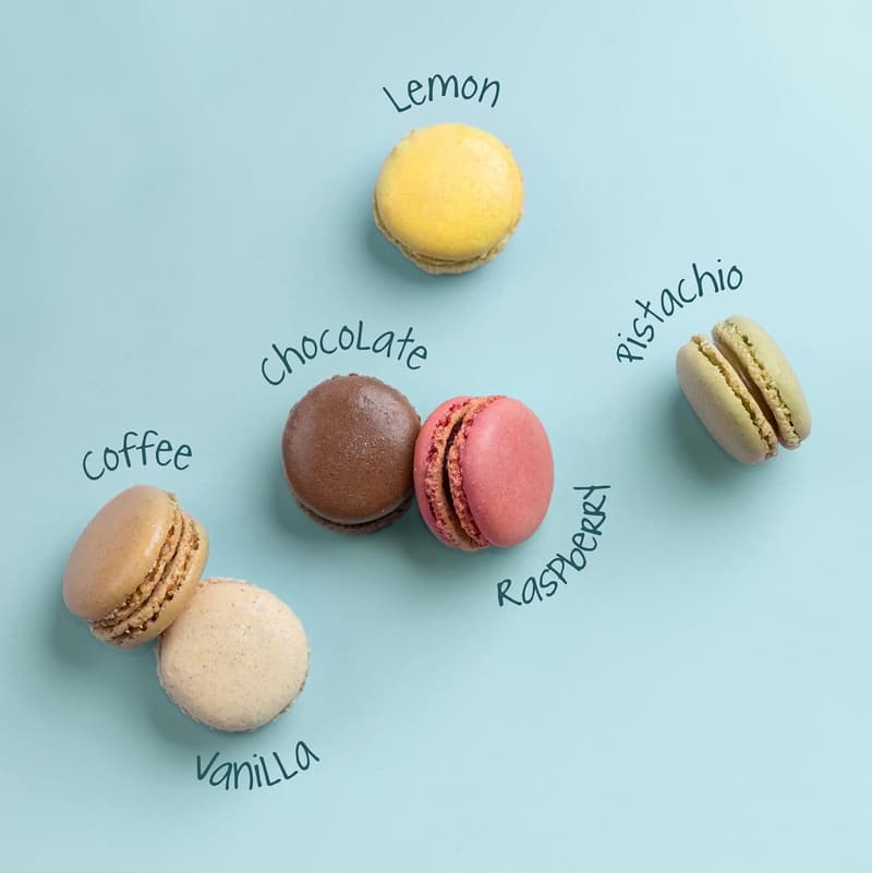 French Almond Macarons Gift Box – 12 Gourmet Assorted Cookies