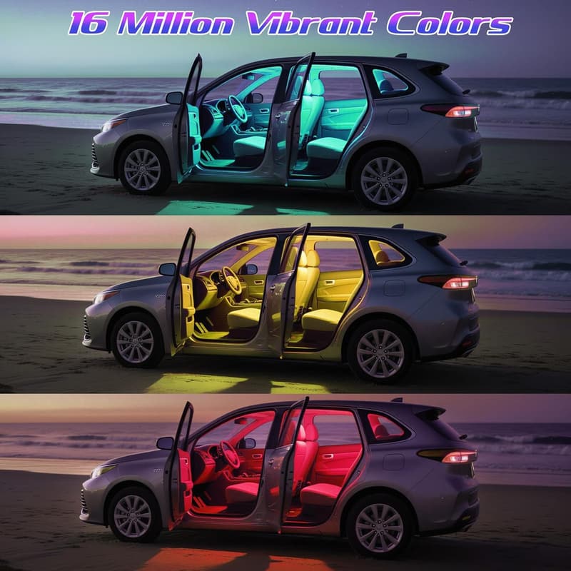 Father's Day LED Car Lights - APP Control Interior Accessories