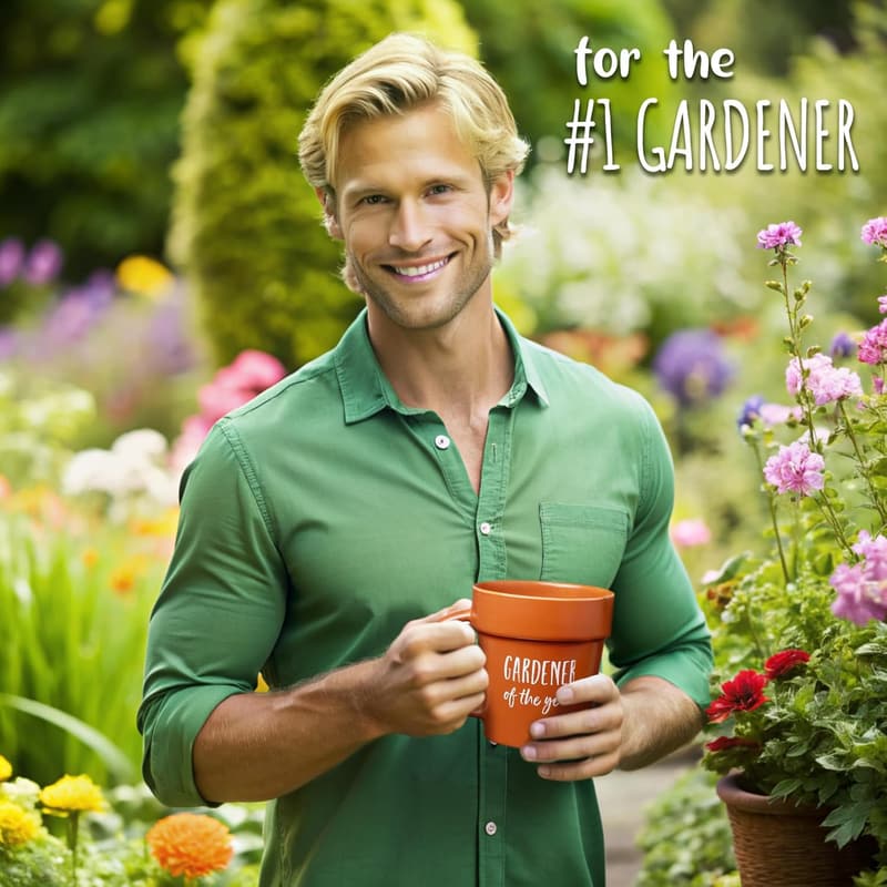 Gardener Coffee Mug with Shovel Spoon – Gift for Gardeners