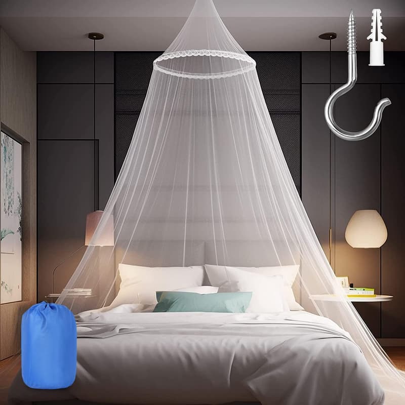 Large Lace Flower Bed Canopy Mosquito Net for Girls
