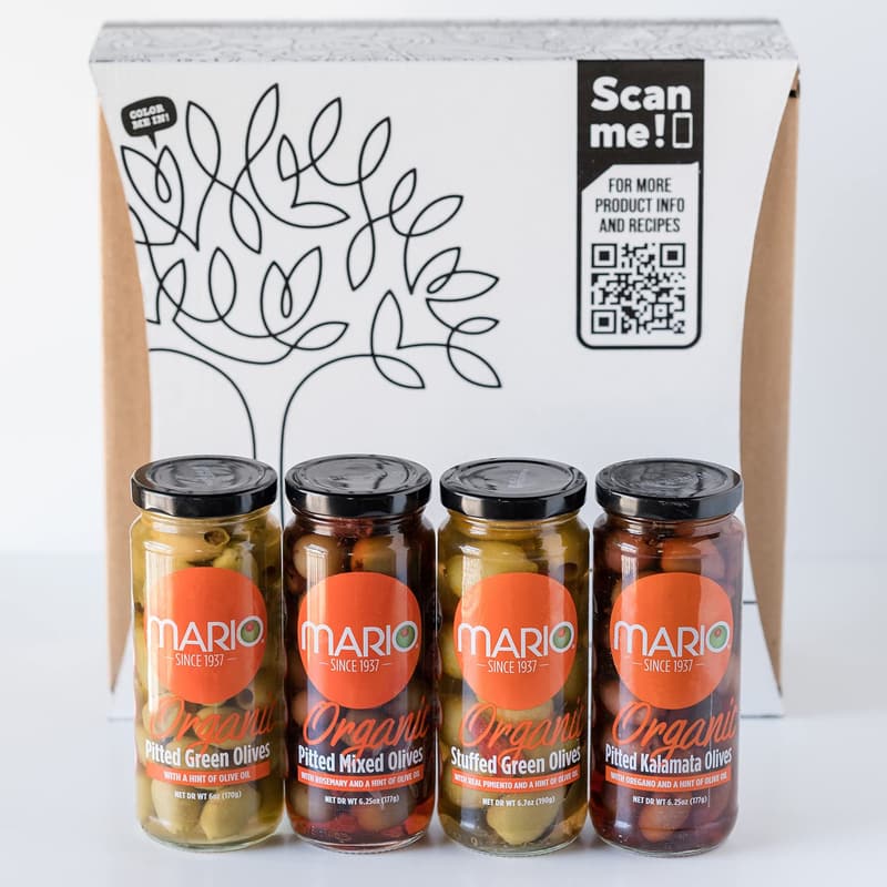Mario Camacho Olive Gift Box, 6.25 oz (Set of 4)