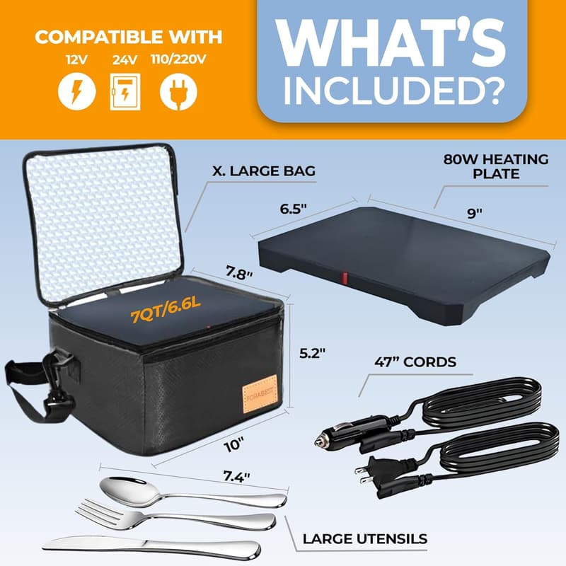 Electric Lunch Box Food Warmer for Travel and Office