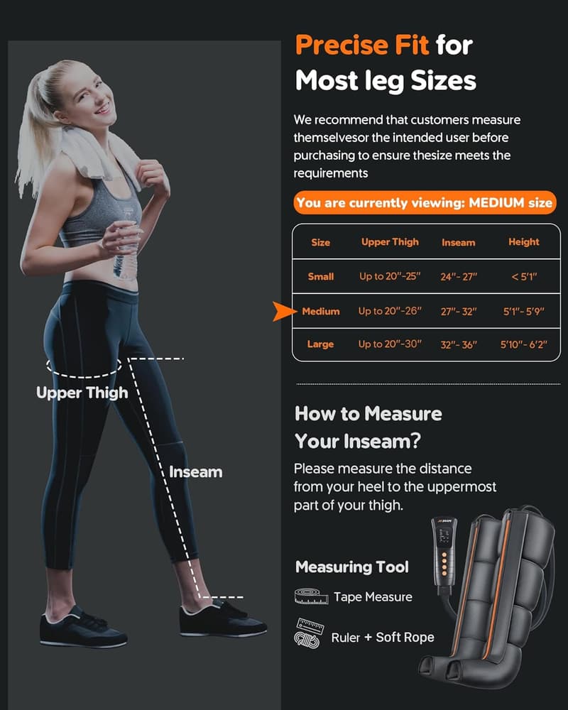 Post-Workout Full Leg Compression Boots for Athletes