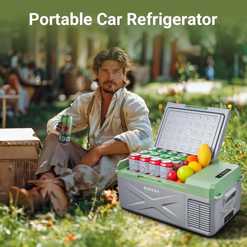 17 Quart Portable 12V Car Refrigerator & Electric Cooler