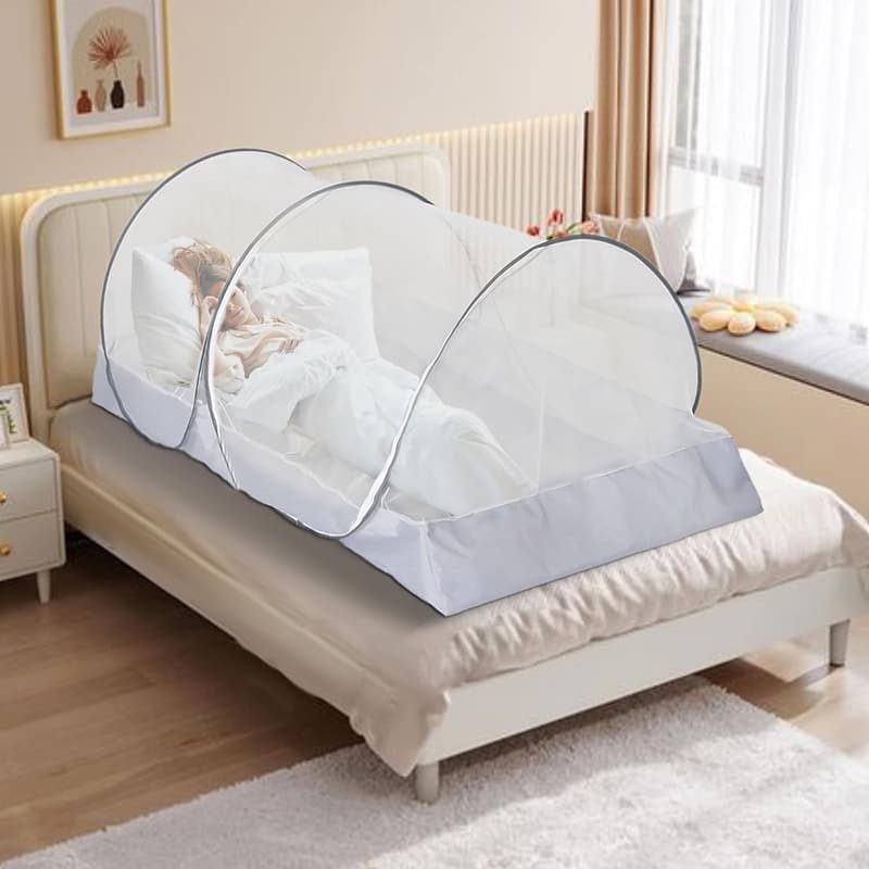 Portable Pop-Up Mosquito Net for Travel & Home Use