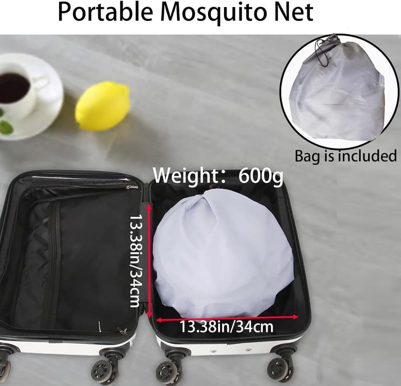 Portable Pop-Up Mosquito Net for Travel & Home Use