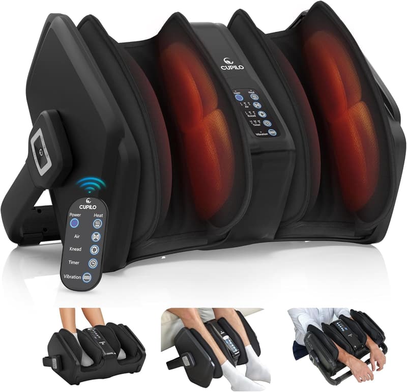 Shiatsu Foot Massager with Heat & Remote for Neuropathy Relief