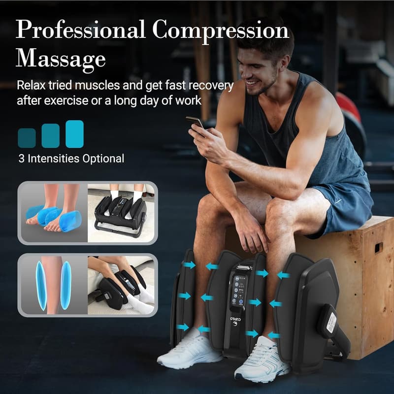 Shiatsu Foot Massager with Heat & Remote for Neuropathy Relief