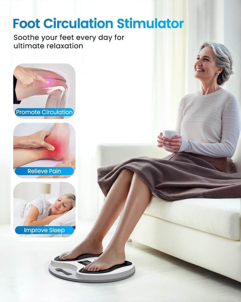 Electric Foot Massager for Neuropathy and Pain Relief
