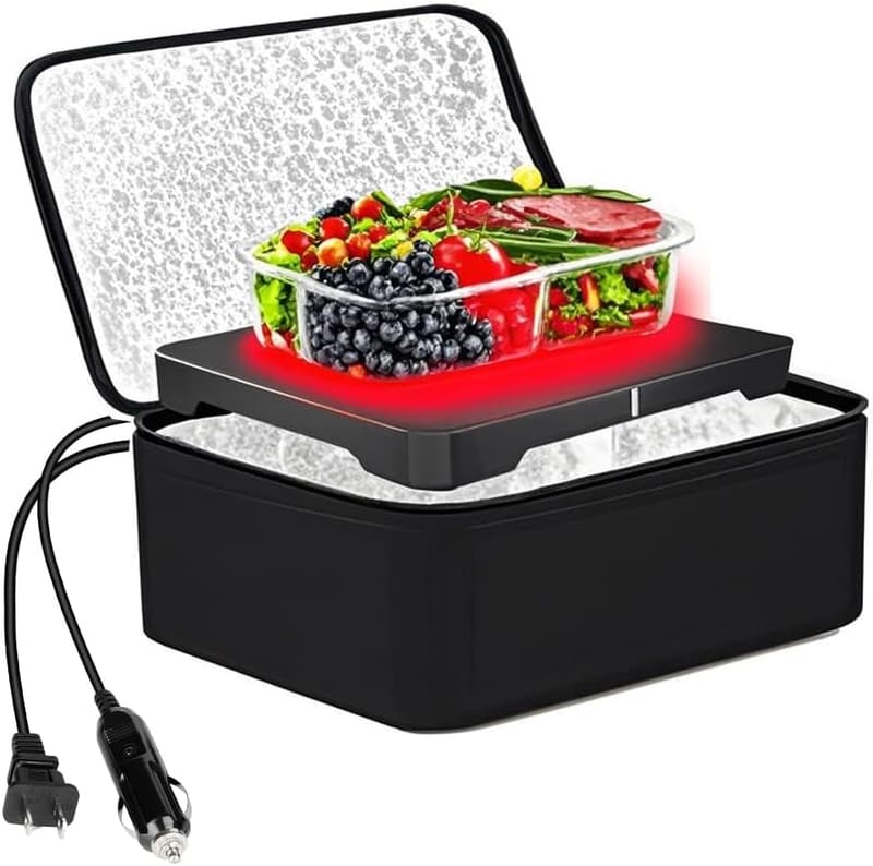 Portable Electric Oven Lunch Box for Car & Office, 80W