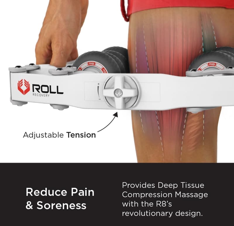 R8 Plus Deep Tissue Massage Roller (Alpine White)