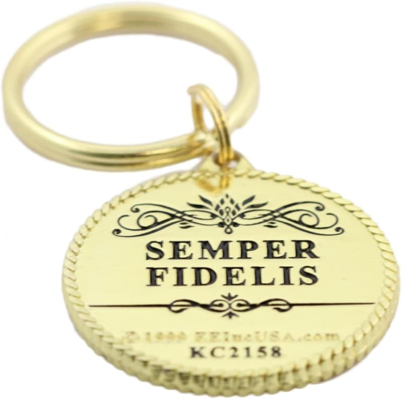 US Marine Corps Logo Keychain - Patriotic Military Gift for All