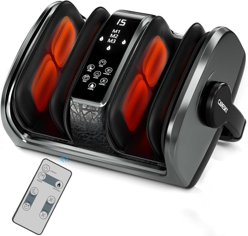 Shiatsu Foot Massager for Neuropathy & Pain Relief with Heat