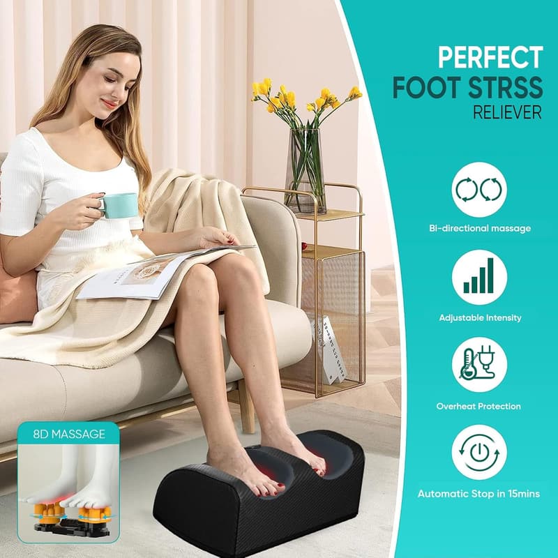 Father's Day Shiatsu Foot Massager with Heat for Pain Relief