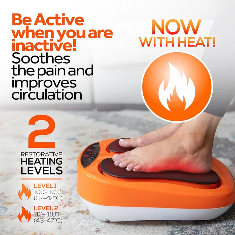 Heated Electric Foot Massager for Pain Relief and Circulation