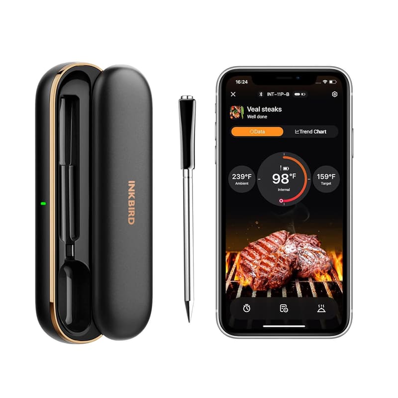Wireless Bluetooth Meat Thermometer for Grilling and BBQ