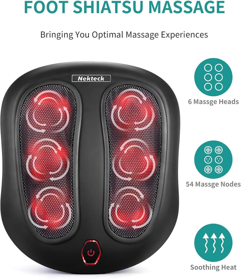 Shiatsu Foot Massager with Heat for Plantar Fasciitis