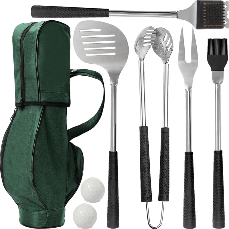Father's Day 8-Piece BBQ Grill Tool Set for Dad