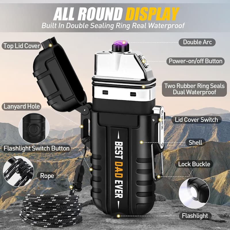 Father's Day Electric Lighter Gift for Dad or Husband