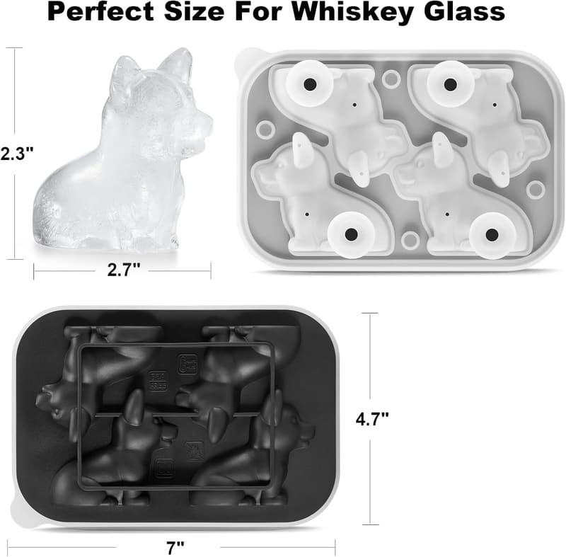 Corgi Ice Cube Tray - Fun Novelty Gift for Dog Lovers