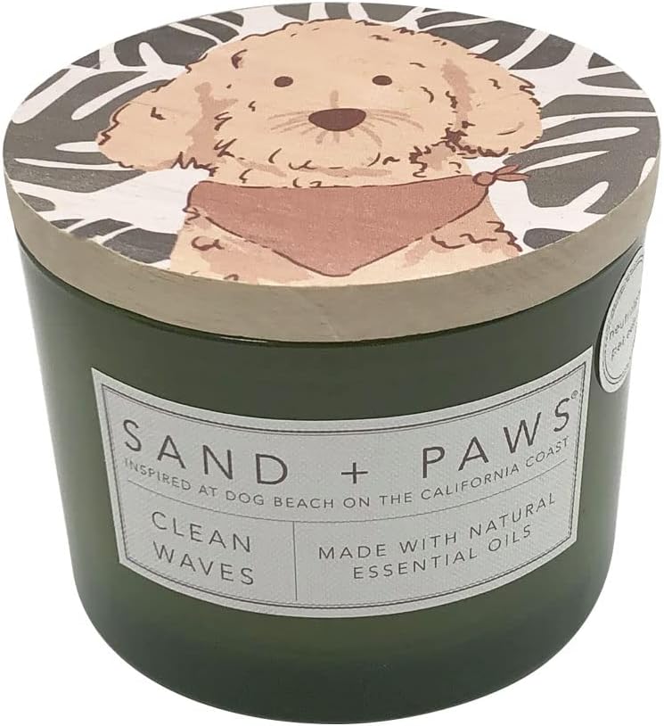 Clean Waves Scented Candle - 12 oz - Pet Odor Neutralizer