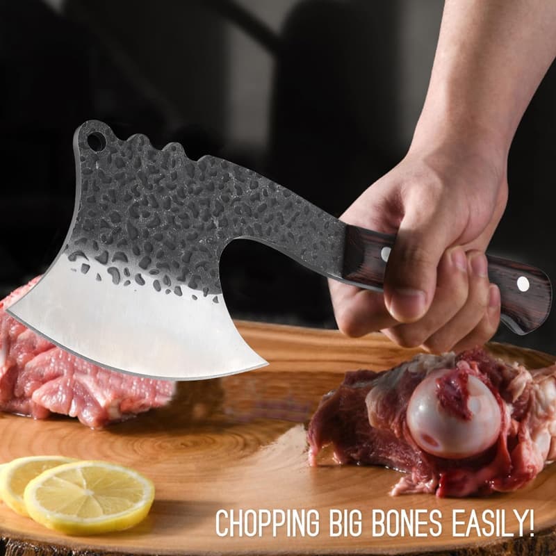 Heavy-Duty Handmade Meat Cleaver - Perfect Gift for Him