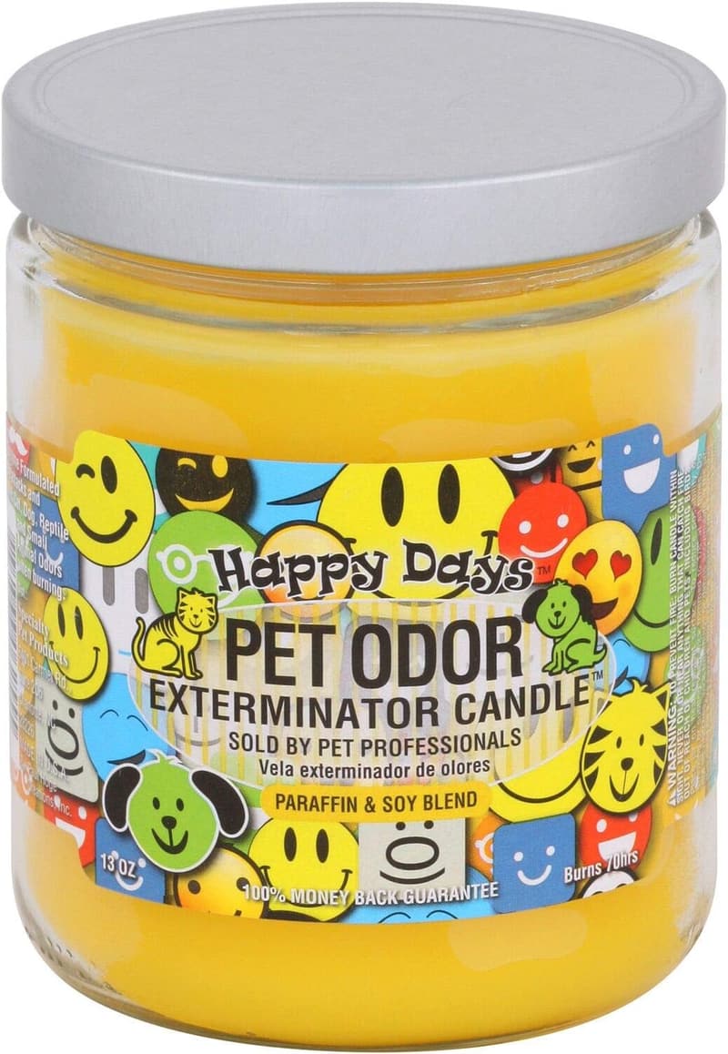 Happy Days Pet Odor Exterminator Candle, 13 oz