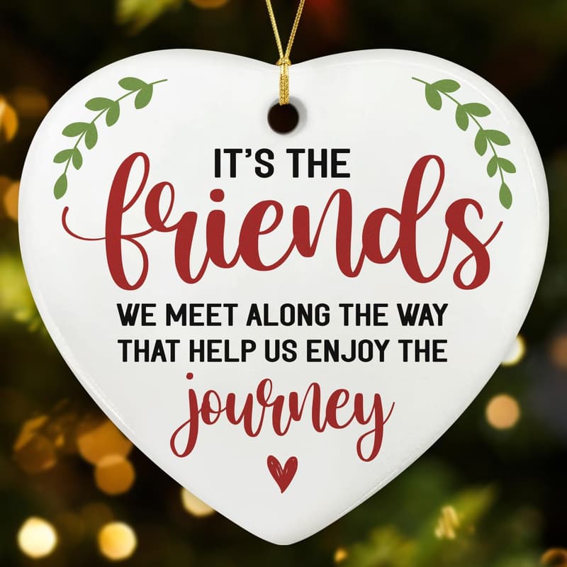 Ceramic Friendship Ornaments for Women - Besties Gift 2025