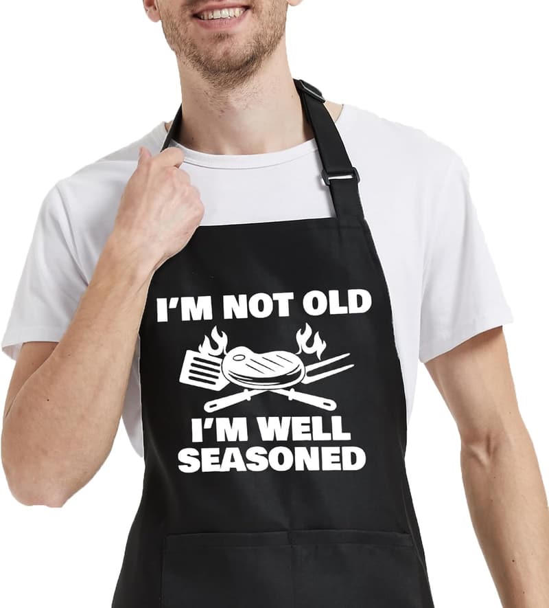Birthday Gift: Funny Adjustable Cooking Apron with Pocket