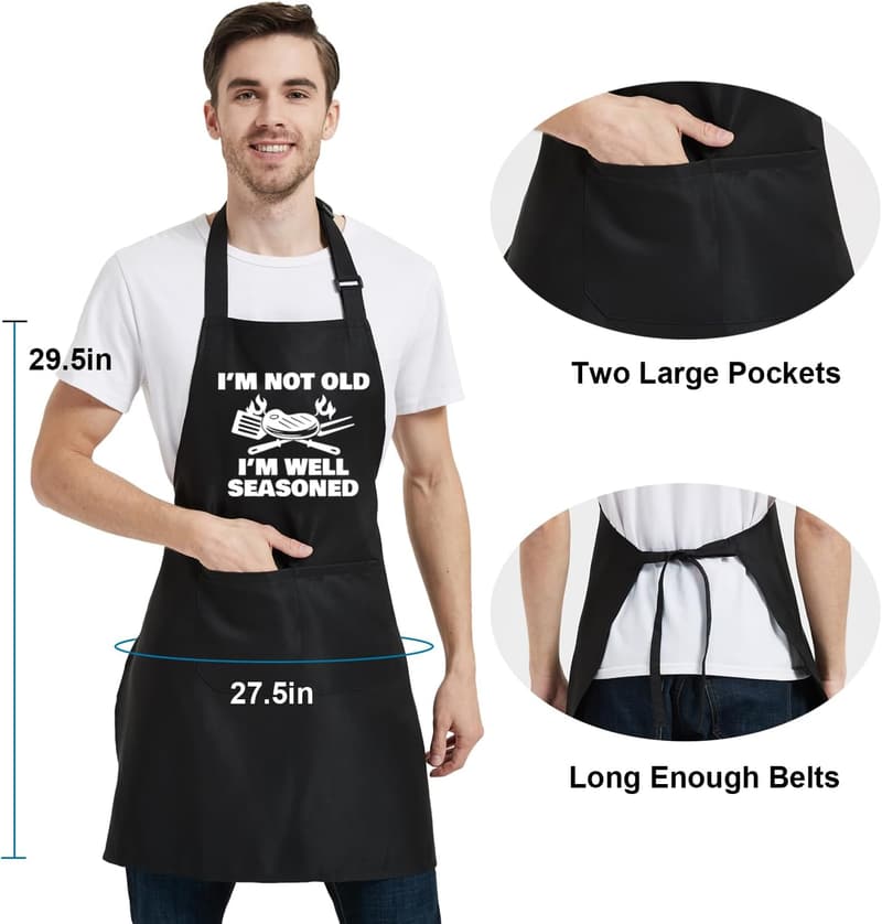 Birthday Gift: Funny Adjustable Cooking Apron with Pocket