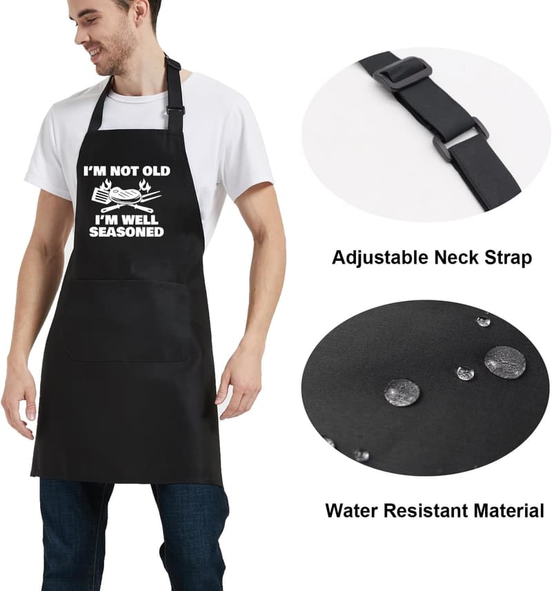 Birthday Gift: Funny Adjustable Cooking Apron with Pocket