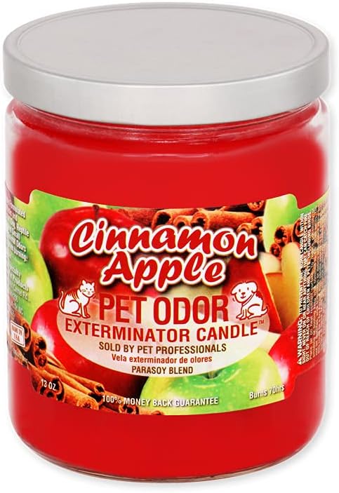 Cinnamon Apple Pet Odor Exterminator Candles - 13 oz, 2 Pack