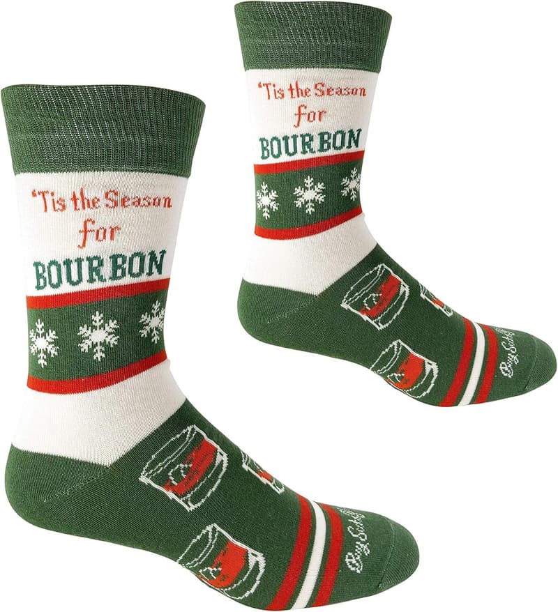 Bourbon Men's Socks | Funny Novelty Gift for Whiskey Lovers