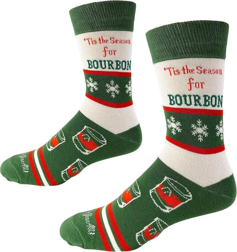 Bourbon Men's Socks | Funny Novelty Gift for Whiskey Lovers