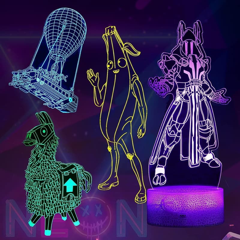 Gamer Gift: 3D Night Light with Remote & Smart Touch