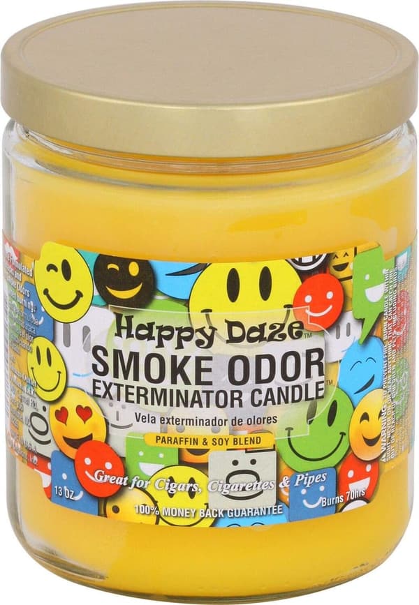 Happy Daze Smoke Odor Exterminator Candles, 13oz (Set of 2)