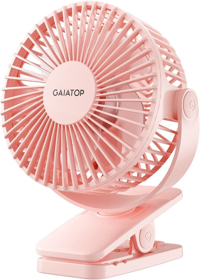 Portable 3-Speed USB Rechargeable Mini Fan - Pink