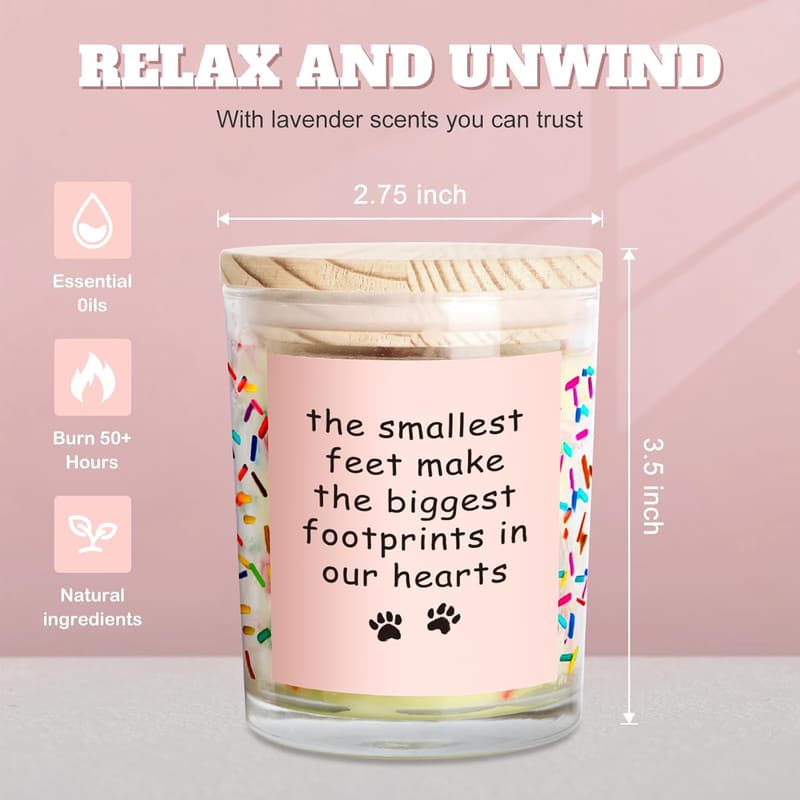 Pet Loss Sympathy Candle - Memorial Gift for Dogs & Cats